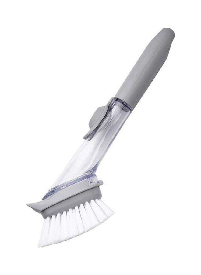Soap Dispensing Dish Brush Kitchen Sink Brush Aid Long Handle Automatic Soap Dispensing Dish Brush Cleaning Brush Grey/Clear Soap Dispensing Dish Brush Kitchen Sink Brush Aid Long Handle Automatic Soap Dispensing Dish Brush Cleaning Brush Grey/Clear